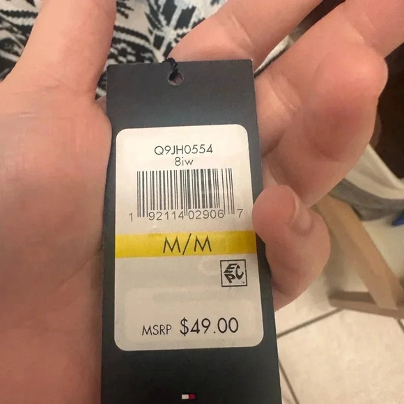 BNWT Tommy Hilfiger Womens Fair Isle Long Sleeve T-Shirt  Navy - Picture 8 of 8